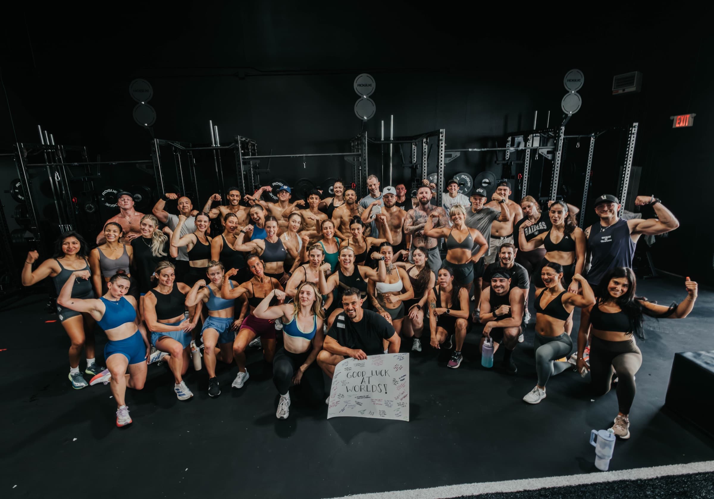 The Fury Co crew gathered on the training floor